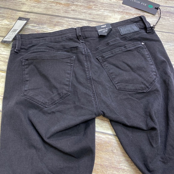 Mavi Serena low rise ankle skinny black jeans 31 - Picture 4 of 7